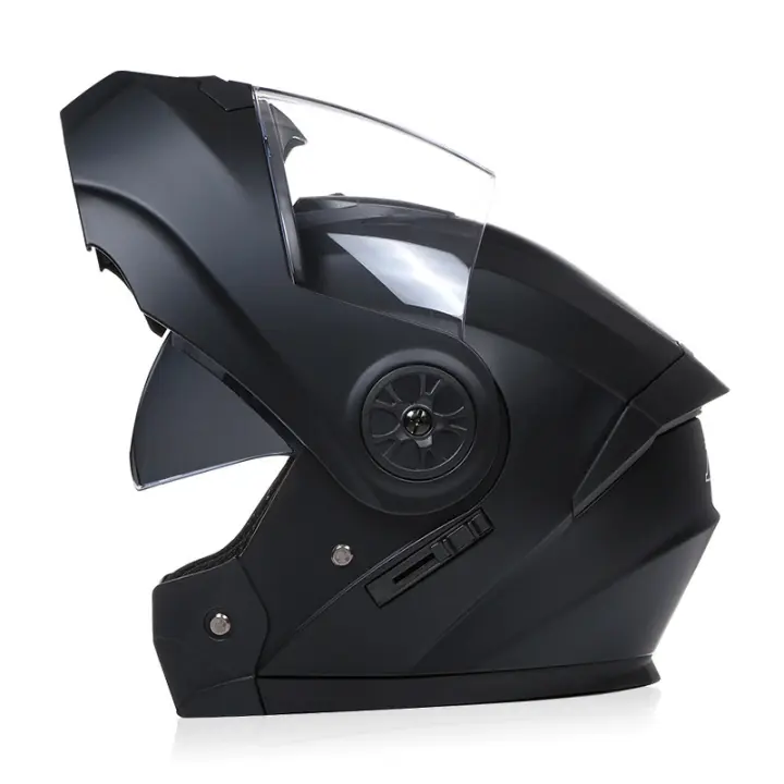 Personalidad Flip Up Casco de La Motocicleta de Doble Lente Cascos Modulares Forro Lavable Casco de La Motocicleta Bluetooth Dot Certificación Hombre Mujer - 1