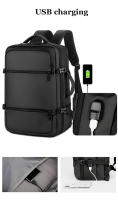 Mochila de viaje impermeable para hombre, morral escolar para ordenador portátil de negocios, de 15,6 pulgadas, con carga USB - details 7