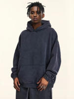 Sudadera con capucha para hombre,Primavera esencial，Suéter de calle Retro de manga larga súper suave，Con bolsillo - details 0