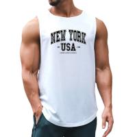 New York Usa Est 1788 Street City Letter Fashion Sports Tank Tops Men Summer High Quality Gym Clothing Bodybuilding Fitness Vest - details 13