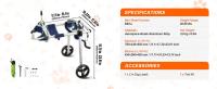 SucceBuy Silla de ruedas para mascotas de 2 ruedas para patas traseras, carrito para perros ajustable - details 5