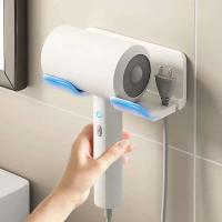 Soporte para el cabello, soporte de pared para baño no perforado, plástico para aire acondicionado, soporte para secador de pelo - details 7