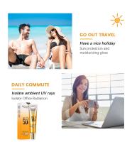 Crema Protector Solar SPF 50 Impermeable, Anti-sudor, Blanqueador, Hidratante para Cara y Cuerpo - details 9