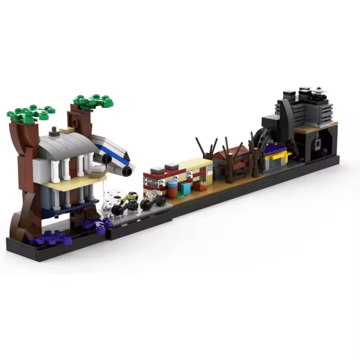 Stranger Architecture Skyline Building Kit incluye Upside Down y otras escenas clásicas, lindo conjunto de juguetes de construcción coleccionable - 1