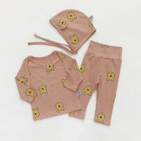 Conjunto de invierno para niñas Conjunto de ropa con estampado de oso lindo para niñas - details 18