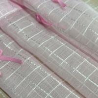 Cortinas De Tule Transparentes Rosa Cortas a Cuadros Para Cocina Cubren Ventanas Y Puertas Decoración De Hogar Cortinas Voile Para Cocina Y Baño - details 4