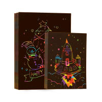 Arte de Rascar para Niños, Kit de Manualidades, juego de Pintura para Niños, 4 plantillas - details 1