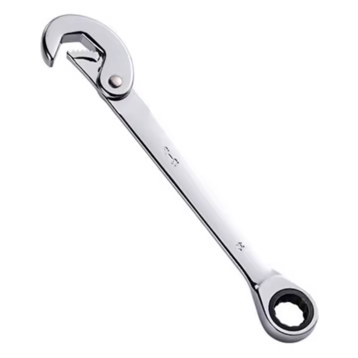 Llave de trinquete multifunción de 72 dientes, llave de extremo abierto de doble cabeza para ahorro de trabajo, herramientas de reparación de gran apertura de acero para el hogar - 1