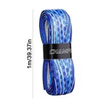 Cinta de agarre de murciélago a rayas de PU, banda elástica de sensación seca para béisbol, cinta resistente al desgaste, mango de raqueta de tenis de 1m, Unisex - details 5