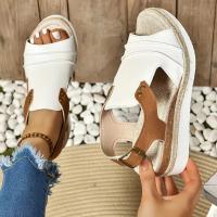 Sandalias de tacón de cuña para mujer, zapatos de moda de verano - details 4