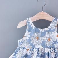 Conjunto de vestido y gorro de playa para niña, vestido de princesa con cuello halter, 2 piezas - details 4
