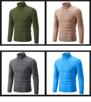 Suéter informal para hombre y mujer, jersey de cuello alto, ajustado, tejido, cómodo, Primavera - details 9
