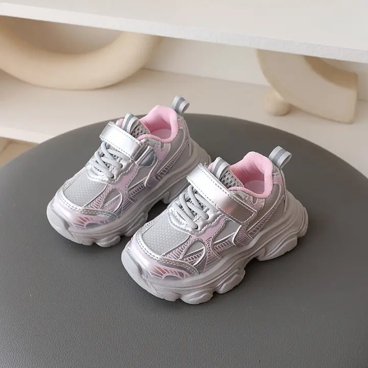 Zapatos deportivos para niños, primavera y otoño, versión coreana para niñas, para papá - 1