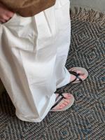 Chanclas planas, zapatos para mujer, ropa de verano, nuevo diseño de nicho casual, playa, vacaciones, sandalias con punta abierta. - details 12