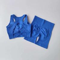 Conjunto de Yoga sin Costuras de Alta Cintura Sexy Sports Bra Pantalones de Gimnasio - details 2