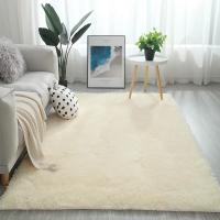 Alfombra de Peluche Blanca para Decoración de Sala de Estar Alfombra Gruesa para Dormitorio Alfombra Suave Antideslizante para Piso Alfombra de Tamaño Grande para Salón - details 7