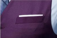 Chaleco de traje azul, chaqueta chalecos sin mangas de negocios para hombre, talla asiática S-6XL, chaleco para fiesta de boda, rojo, morado, negro y gris - details 18