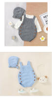 Conjunto De Bodys Para Bebé Niño Y Niña Sin Mangas De Nueva Nacida Otoño Primavera Ropa De Bebé Unisex Estilo Fashion Solid Color - details 12
