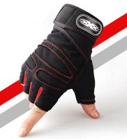 Guantes De Ejercicio Para Hombres Y Mujeres Con Encaje En La Muñeca Medio Dedo Para Levantamiento De Pesas Deporte Ciclismo Motociclista Gimnasio - details 7