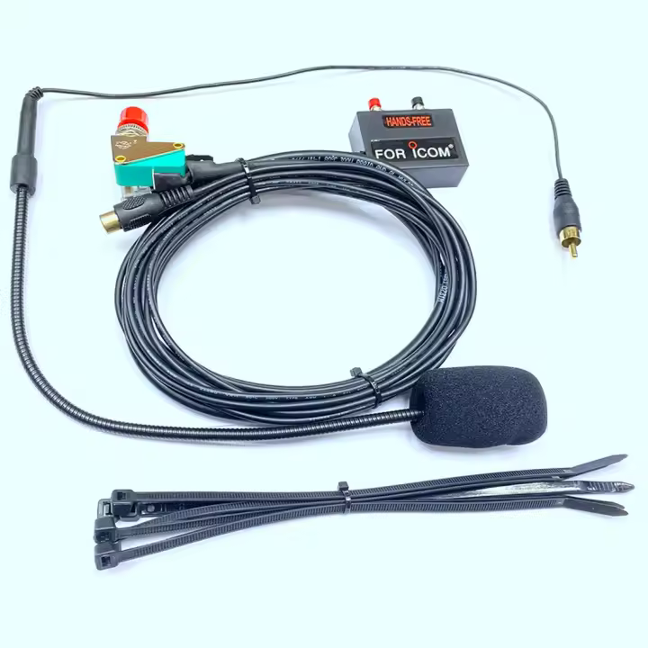 Finger PTT-micrófono manos libres de 8 pines para ICOM IC2200H, IC-2200H, IC2720, IC-2720, IC2820, IC-2820, IC2730, Radio de IC-2730 - 1