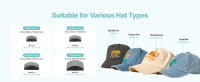 Máquina de Prensa de Calor para Gorras SucceBuy con 4 Placas Intercambiables, Ajustes Precisos de Temperatura y Tiempo, Ideal para Proyectos de Vinilo Termotransferible y Sublimación en Gorras, Diademas, Puños y Mascarillas, Verde - details 0