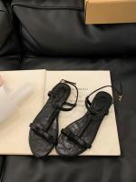 Nuevo estilo de hadas palabra romana con sandalias zapatos de mujer sandalias planas ropa de verano zapatos de playa con punta abierta - details 2