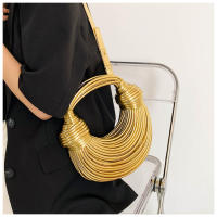 Nuevo Bolso de mano tejido a mano para pan y fideos, con cable eléctrico, para hombro, - details 25