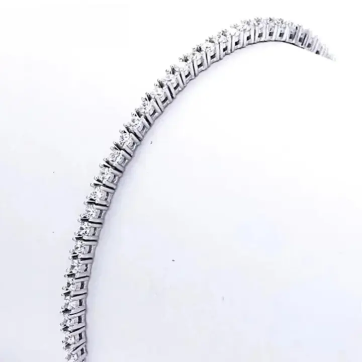 925 pulsera de tenis de 16CM a 19CM regalo de aniversario de circonita de 2,5 MM - 1