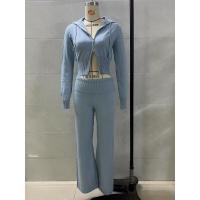 Conjunto de dos piezas de moda para mujer, Top con capucha, pantalones informales, ajustados, primavera - details 44