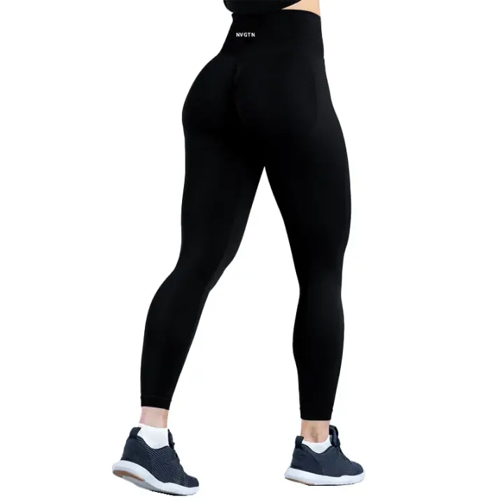 NVGTN-mallas dinámicas profesionales para mujer, pantalones sin costuras, suaves, para Fitness, Yoga, gimnasio, correr, bicicleta, 2,0 - 1