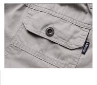 Pantalones Cargo Cortos de Algodón Puro para Hombres CHAIFENKO Versátiles, Transpirables, Ajuste Regular, Largo de Verano - details 14