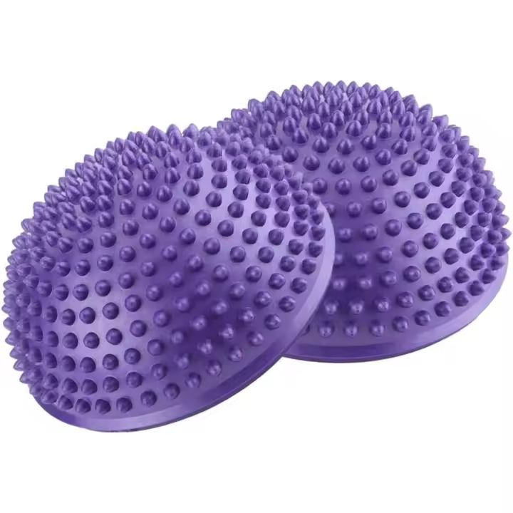 Bola de Masaje para Pies de Equilibrio Deportivo 2Pcs Púrpura para Yoga, Fitness, Gimnasia - 1