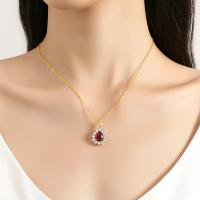 Colgante de Joyería de Oro 18K y Rubí Rojo Corundum Diseño Original para Mujeres - details 1