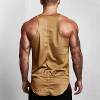 Camiseta sin mangas transpirable para hombre, chaleco informal de verano, hombros anchos, Fitness - details 19