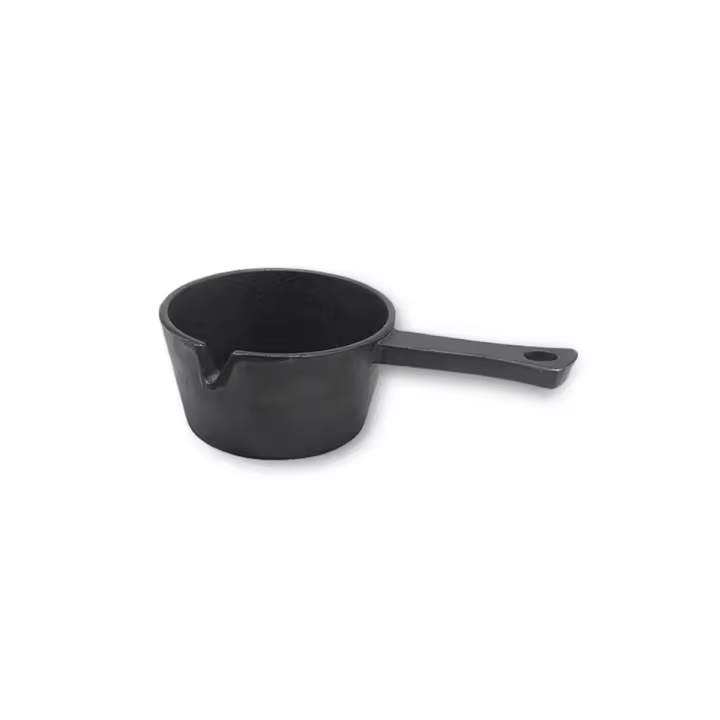 Mini sartén de inmersión redonda de hierro fundido para barbacoa al aire libre, Picnic, 9,5 cm - 1