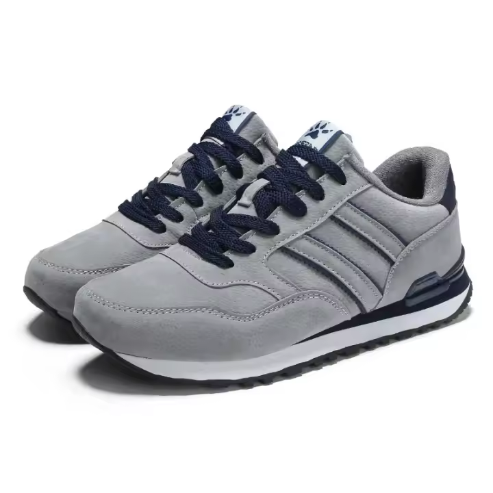 Zapatillas Deportivas Transpirables para Hombre Zapatos Planos Informales de Cuero para Caminar - 1
