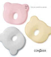 Almohada para ayudar a prevenir y tratar las deformidades de la inclinación de la cabeza, almohada de cuna para recién nacidos, cojín ergonómico para bebés, almohada osito con funda extraíble - details 10