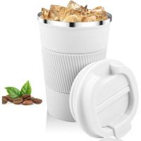 Taza de Café Roja de 380mL Termo de Acero Inoxidable 304 Portátil Antibacteriano para Coche - details 14