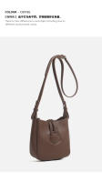 Bolso bandolera pequeño de cuero suave, bolso de hombro tipo cubo para mujer, novedad de primavera. - details 16