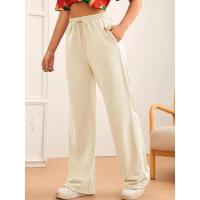 Pantalones de cintura alta y pierna ancha para mujer, pantalones holgados de calidad con cordón, primavera y otoño - details 11