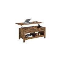 Centro Elevable y Extensible con Revistero 98x50x(41,8-56) cm Mesa Cafe Elevable para Salón Comedor con Estante Mesita Mueble Salon Comedor Espresso - details 8