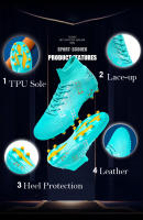 Botas de fútbol profesionales para hombre, zapatos de fútbol FG/TF, tacos Unisex, zapatillas de fútbol de hierba, zapatos de entrenamiento de Futsal al aire libre - details 4