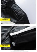 Chaqueta de Cuero de Alta Gama para Hombres en Invierno 2025 Estilo Empresarial Talla Grande - details 9