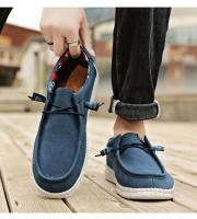 Los zapatos casuales de cuero para hombre son zapatos ligeros y de tela de un pedal para pies gordos y anchos. - details 11