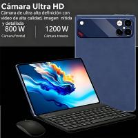 La tableta P30 de 10.1 pulgadas funciona con Android 15, viene con una funda con teclado incluida, ofrece una variedad de opciones de RAM (4/6/8 GB) y almacenamiento (64/128/256 GB), compatible con Wi-Fi 6, y está disponible en negro, plateado, naranja y - details 1