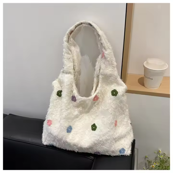 Bolso de Hombro de Diseño Completamente Único Rayas de Lentejuelas Bolso de Viaje Casual - 1