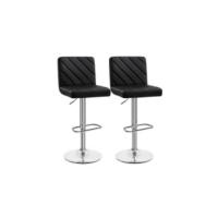 Juego de 2 Taburete de Bar Taburete de Altura Ajustable 89-111 cm Taburete Industrial Metal Silla de Cocina Tasburete Alto para Cocina Bar Comedor Gris Claro - details 6