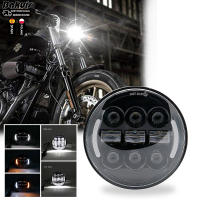Faros LED para motocicleta y coche 5.75 pulgadas para Harley Sportster Iron 883 Dyna Triumph Street Speed Triple 5 3/4" H4 Faro Principal - details 38