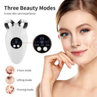 Rodillo masajeador Facial de microcorriente EMS, dispositivo de belleza antiarrugas, rejuvenecimiento de la piel, hine v-face - details 0