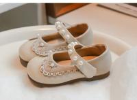Zapatos de cuero de estilo coreano para niños y niñas, calzado de princesa con lazo de perlas, antideslizante, versátil, elegante, 2024 - details 10